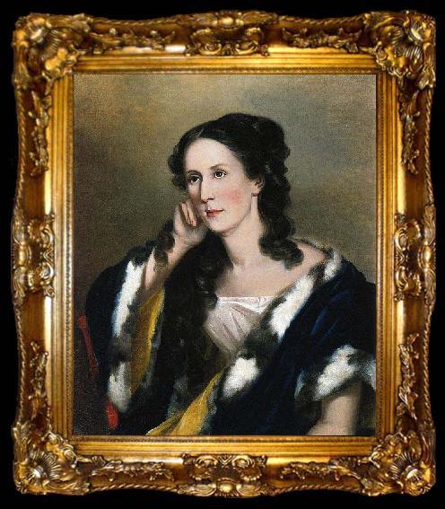 framed  Sarah Miriam Peale Portrait of Mrs, ta009-2